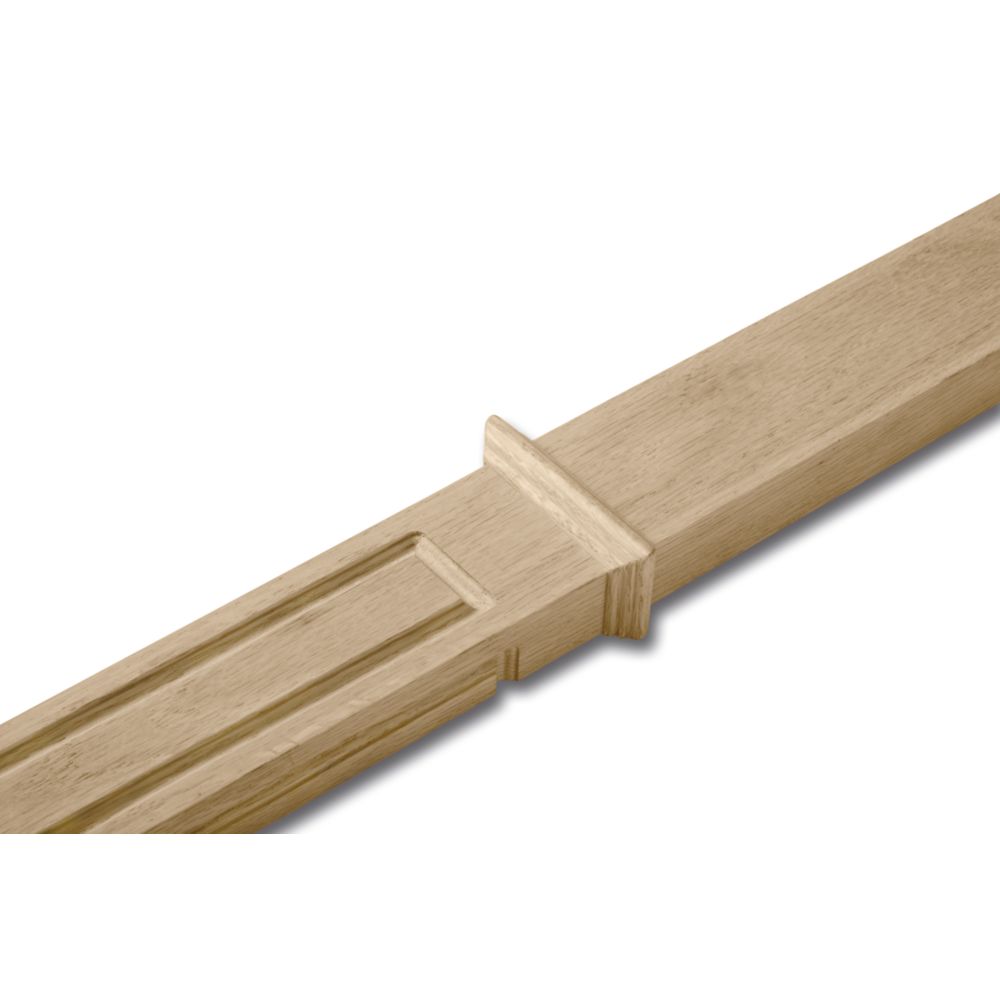 Oak Victorian Half Newel Post 11/4 In. x 21/2 In. x 42 In.