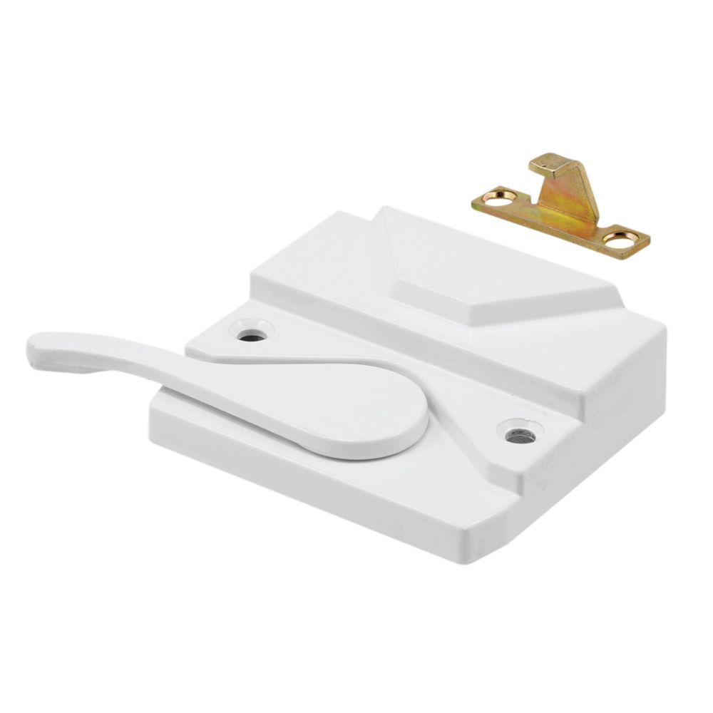 PrimeLine Sash Lock & Keeper, R.H., White The Home Depot Canada