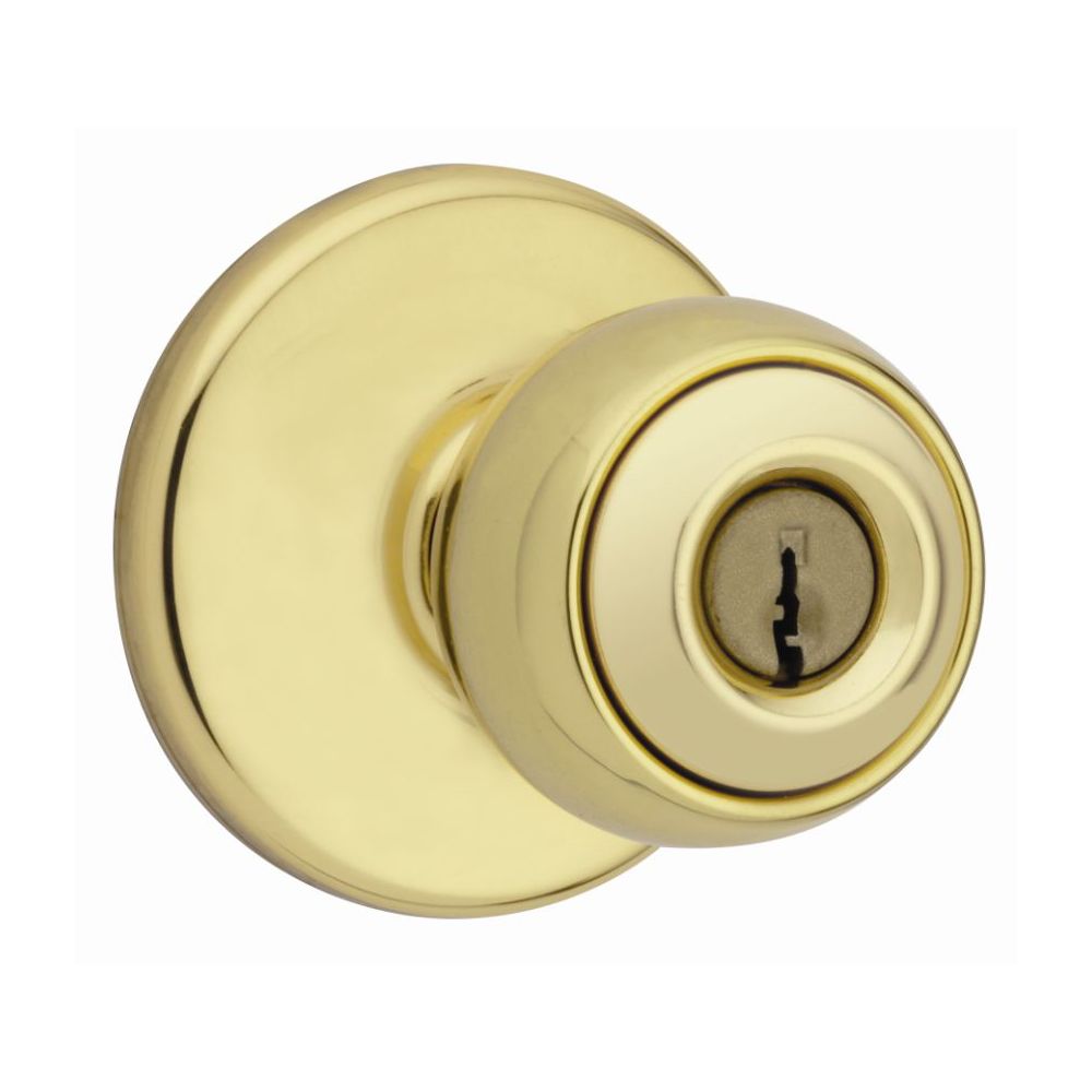 Weiser Yukon Bright Brass Keyed Entry Knob The Home Depot Canada