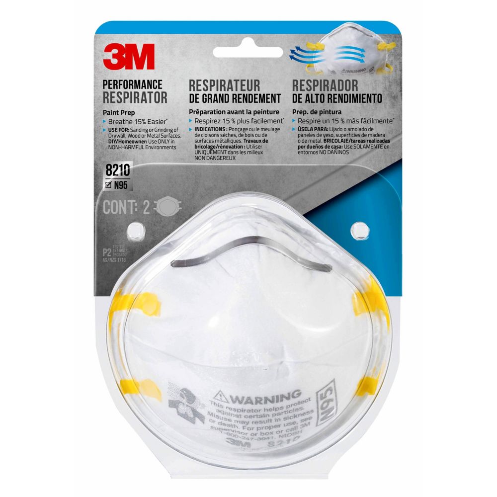 3M Sanding and fibreglass Insulation Respirator (2Pack) The Home
