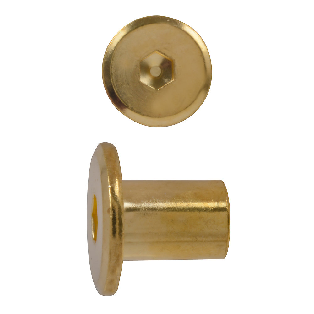 Paulin 1/4-20X14Mm Connector Cap Nut Brass | The Home Depot Canada