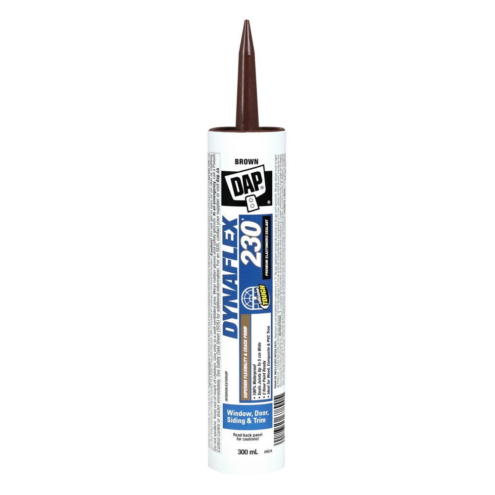 DAP DYNAFLEX 230 Premium Indoor/Outdoor Elastomeric Sealant - Brown ...