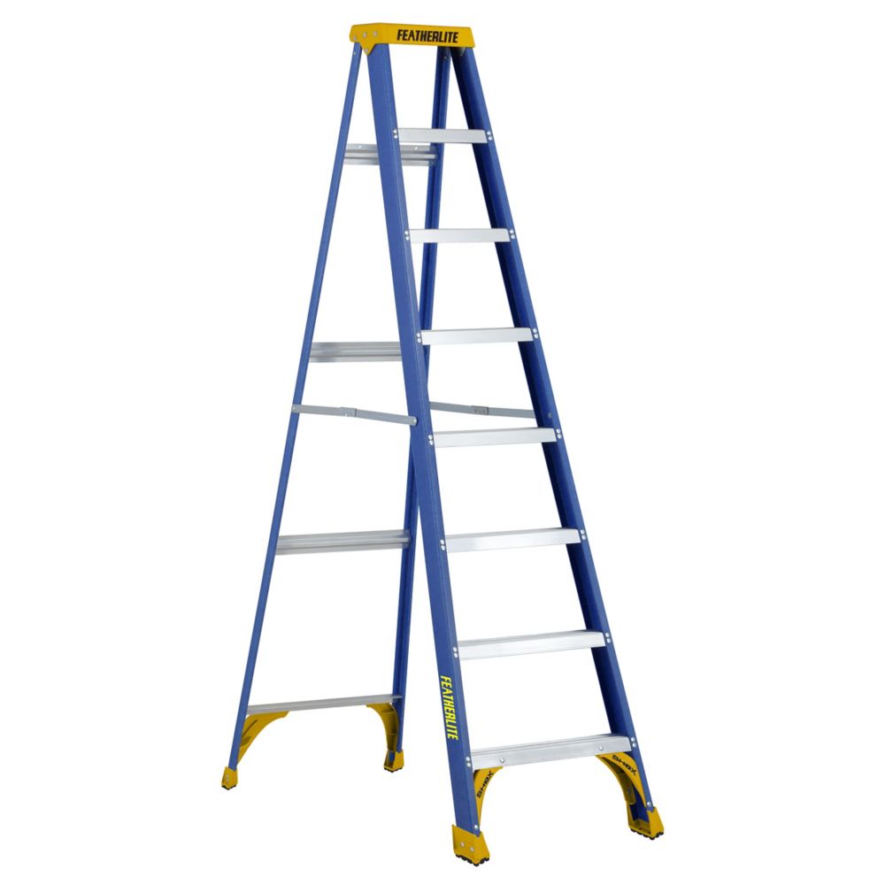 Featherlite fibreglass step ladder 8 Feet grade I The Home Depot Canada