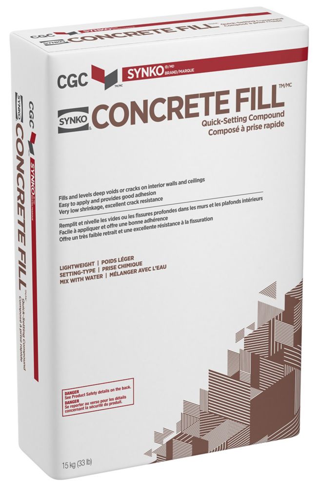 Synko Concrete Fill Wall and Ceiling Compound, 15 kg Bag The Home Depot Canada