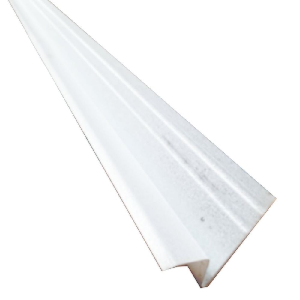 Peak Products Roof Edge Flashing White 23/4 Inch X 7/8 Inch X 3/4
