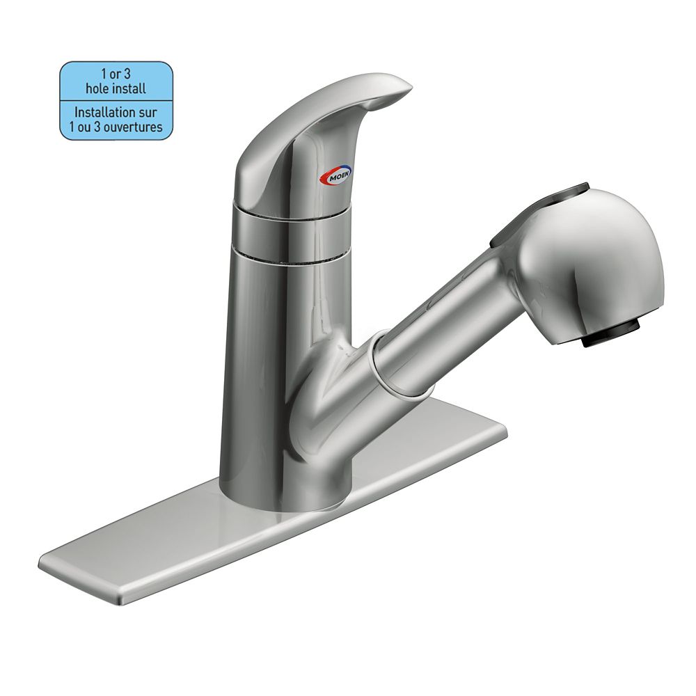 Moen Integra 1 Handle Kitchen Faucet with Matching Pullout ...