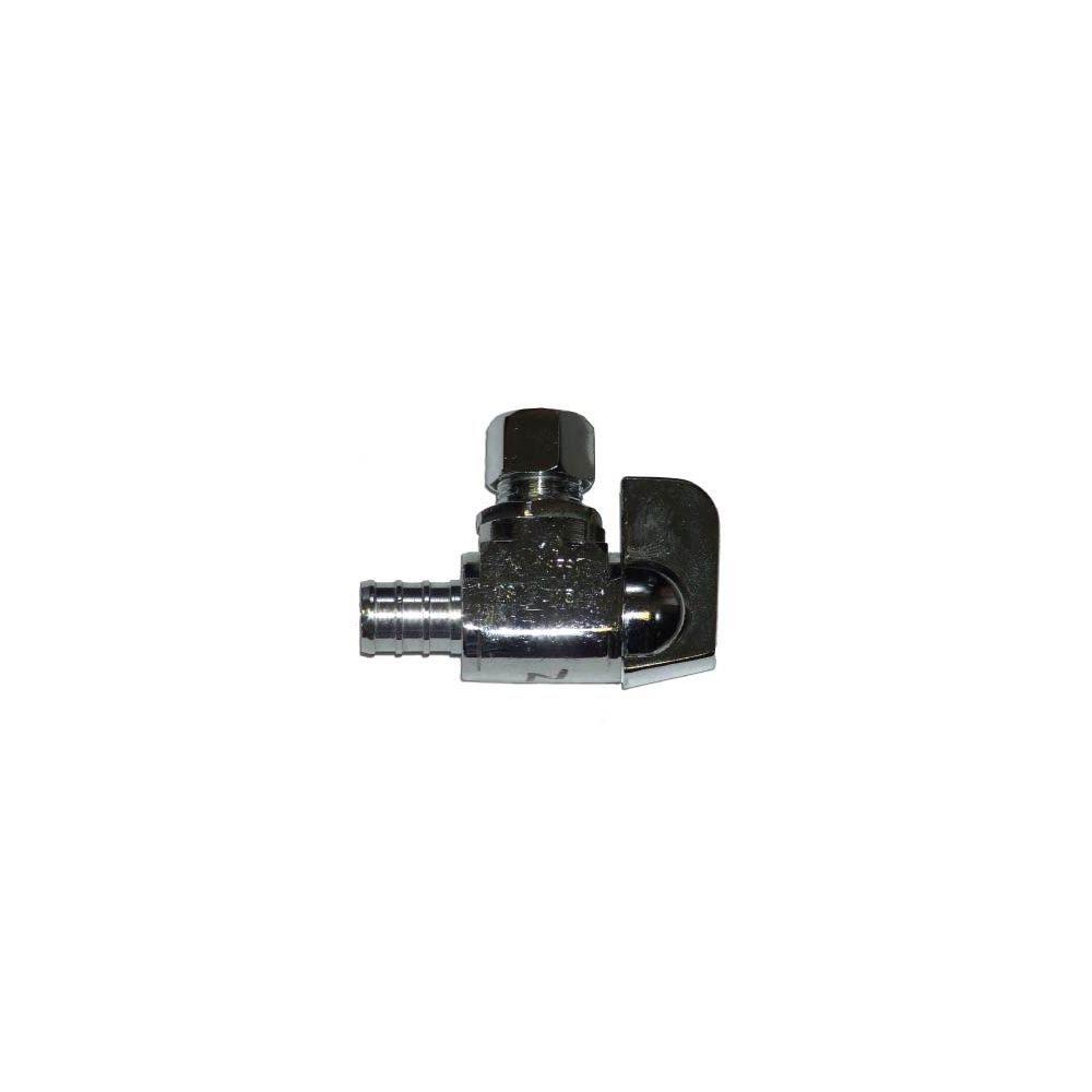 Pex Ready 1/2-inch Pex X 3/8-inch Compression Angle Miniball Valve ...