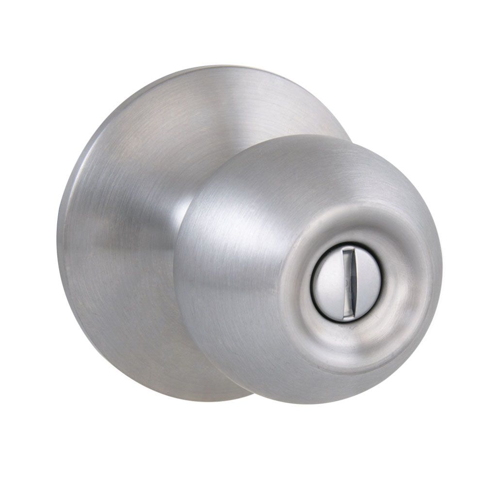 Defiant Saturn Satin Nickel Privacy Door Knob The Home Depot Canada