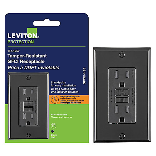 Decora 15 Amp Tamper-Resistant Slim GFCI Receptacle/Outlet With ... Decora 15 Amp Tamper-Resistant Slim GFCI Receptacle/Outlet With ...