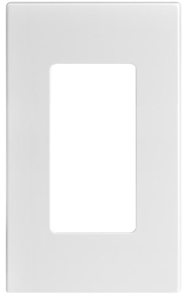 Leviton Decora Less Wall Plate 1 Gang White Leviton Decora Less Wall Plate 1