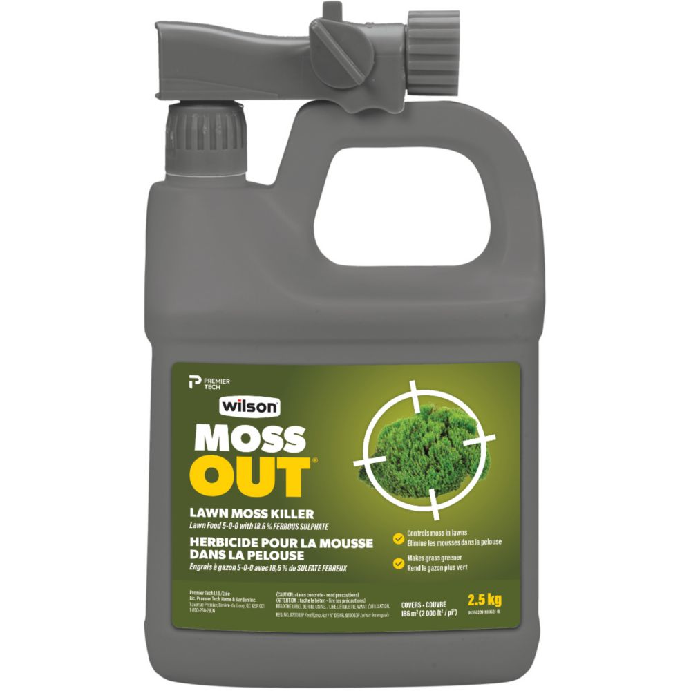 Wilson MossOut Moss Killer with Lawn Food 500 The Home Depot Canada