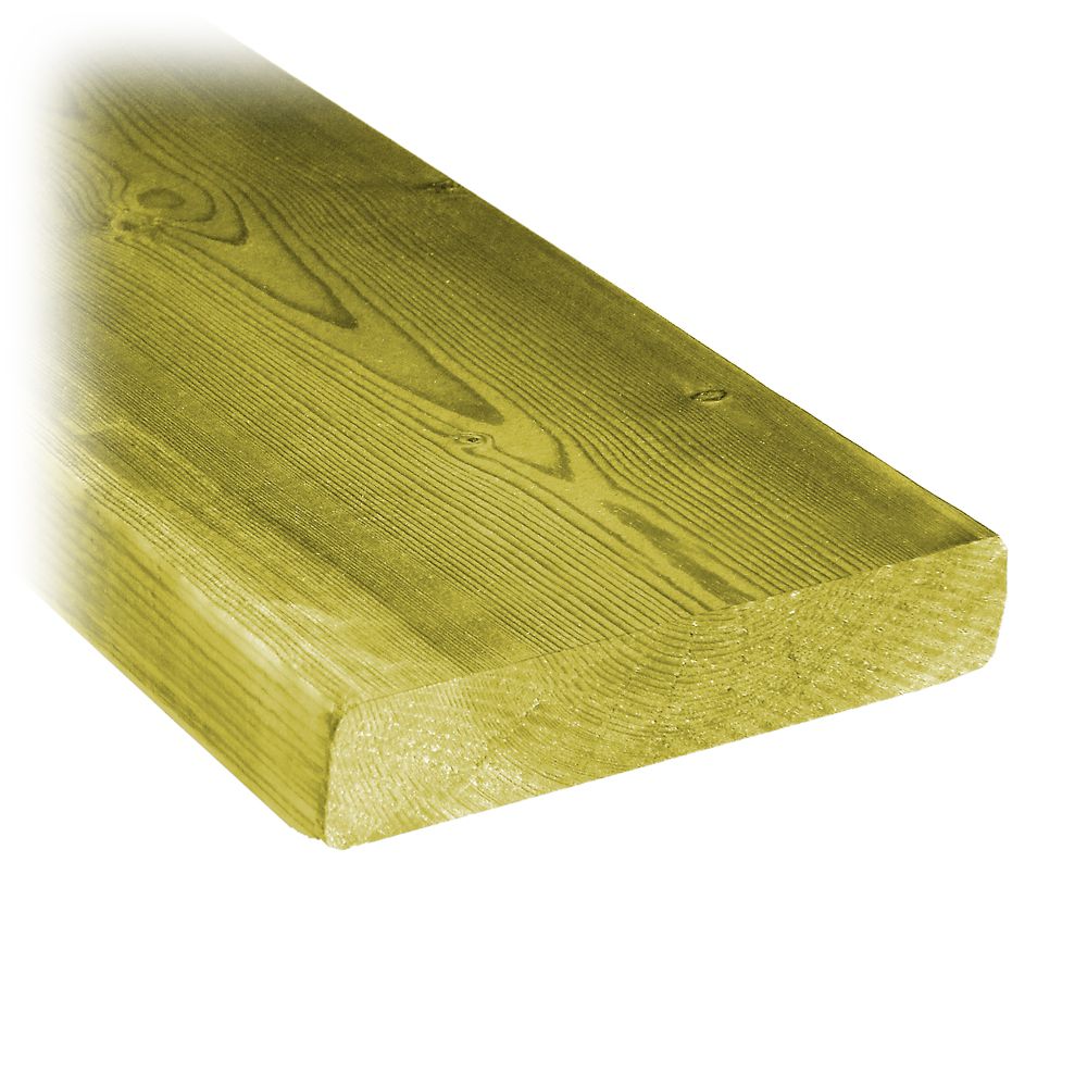 Proguard 5/4x6x16 Treated Wood Decking | The Home Depot Canada