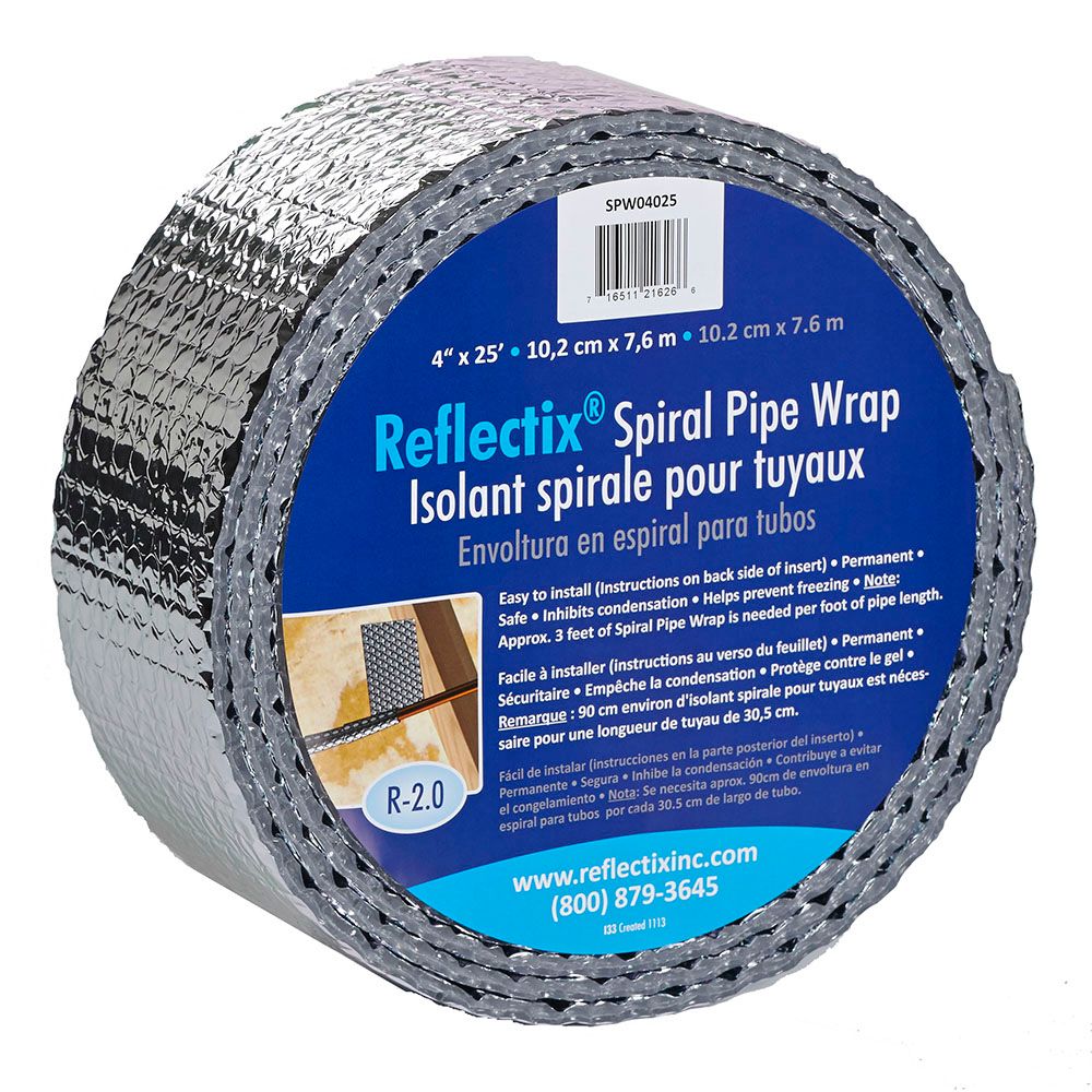 Reflectix Pipe Wrap 4inchx25' The Home Depot Canada
