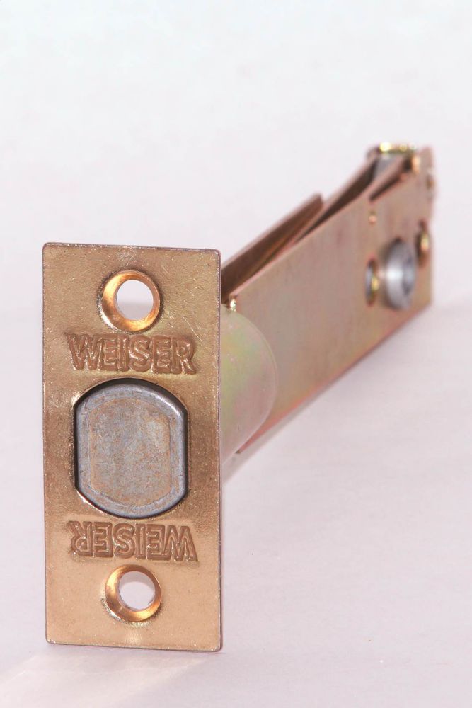 Weiser 5 Inch Adjustable Deadbolt Latch In Brass The Home Depot Canada