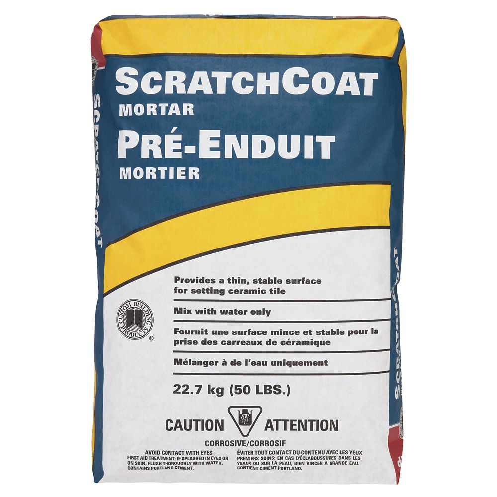 Custom Building Products ScratchCoat Mortar Grey 50lb The Home