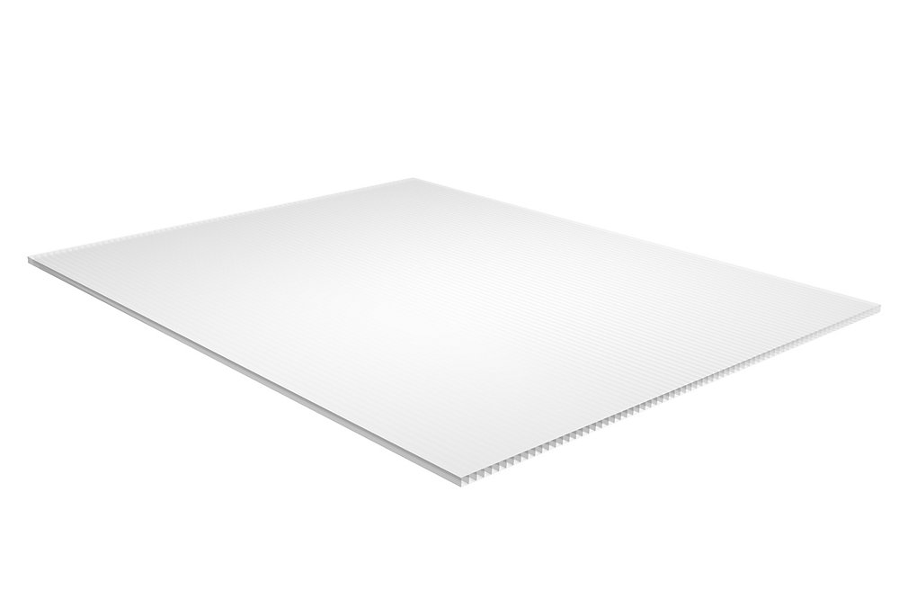 0.157inch x 48inch x 96inch White Corrugated Plastic Sheet