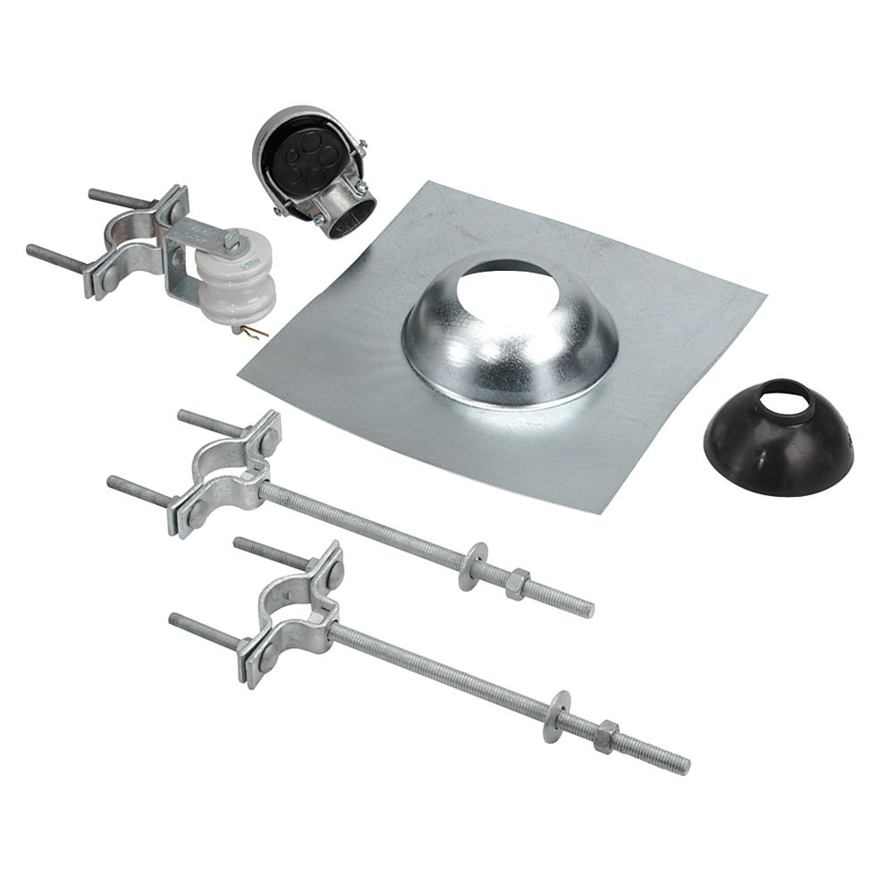 Microelectric Mast Kit 100 Amp For 11/4 In. Rigid Conduit The Home