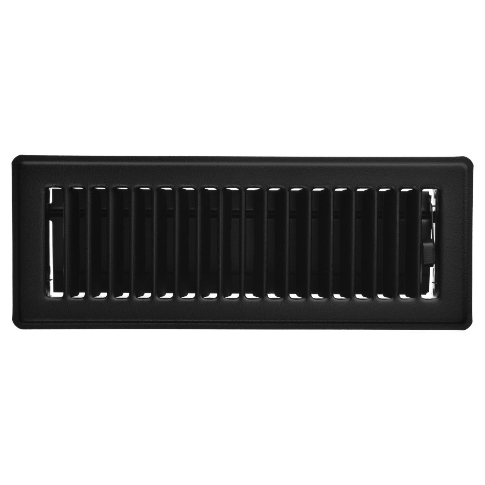 HDX 3 inch x 10 inch Floor Register Matt Black The Home Depot Canada