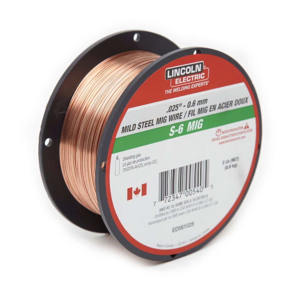 .025"" S-6 MIG Wire -2lb Spool .025"" S-6 MIG Wire -2lb Spool