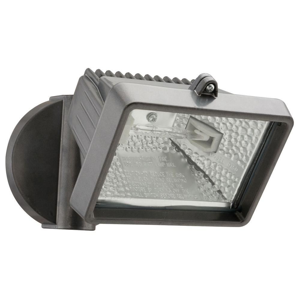 Lithonia Lighting 150W Halogen Security Floodlight in Bronze The Home
