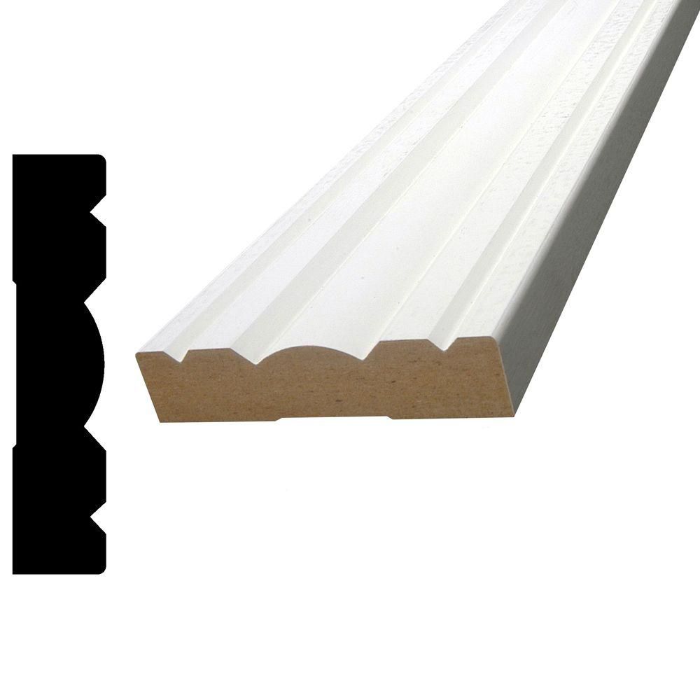 Alexandria Moulding Primed Fibreboard Colonial Casing 11/16 In. x 31/8