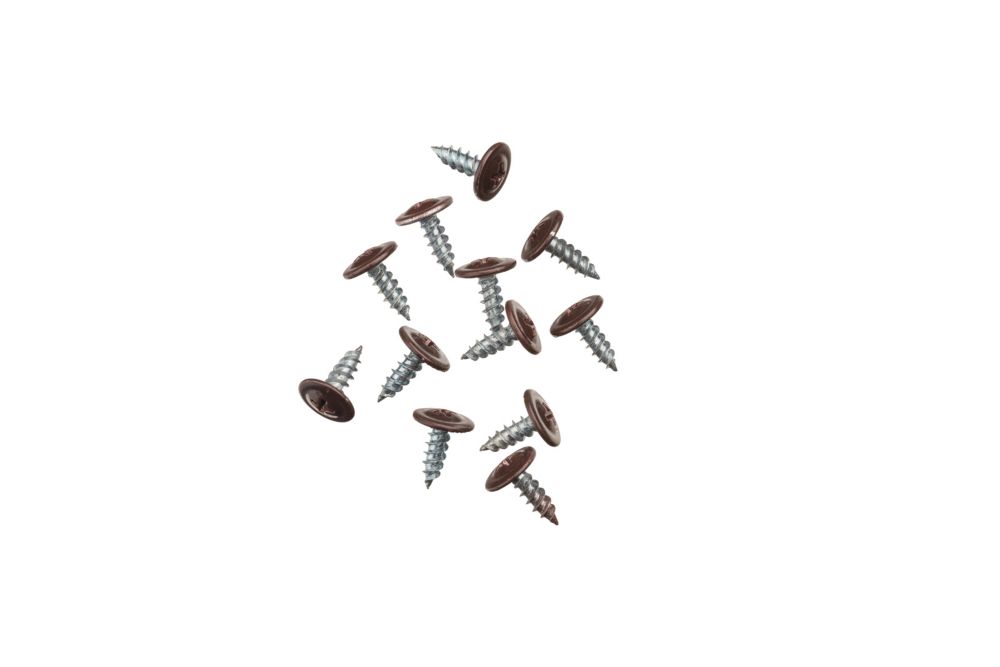 Peak Products Aluminum Gutter Self Piercing Metal Screws Brown 12
