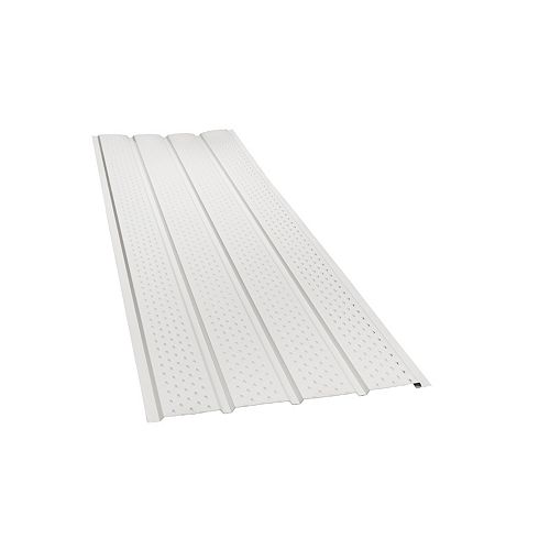 Palruf Corrugated PVC 12 Ft White Opaque Roofing Panels The Home