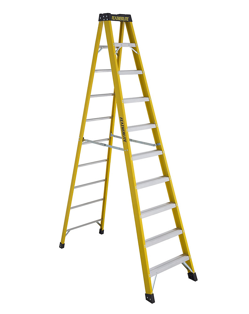 Featherlite fibreglass step ladder 10 Feet grade IA The Home Depot Canada