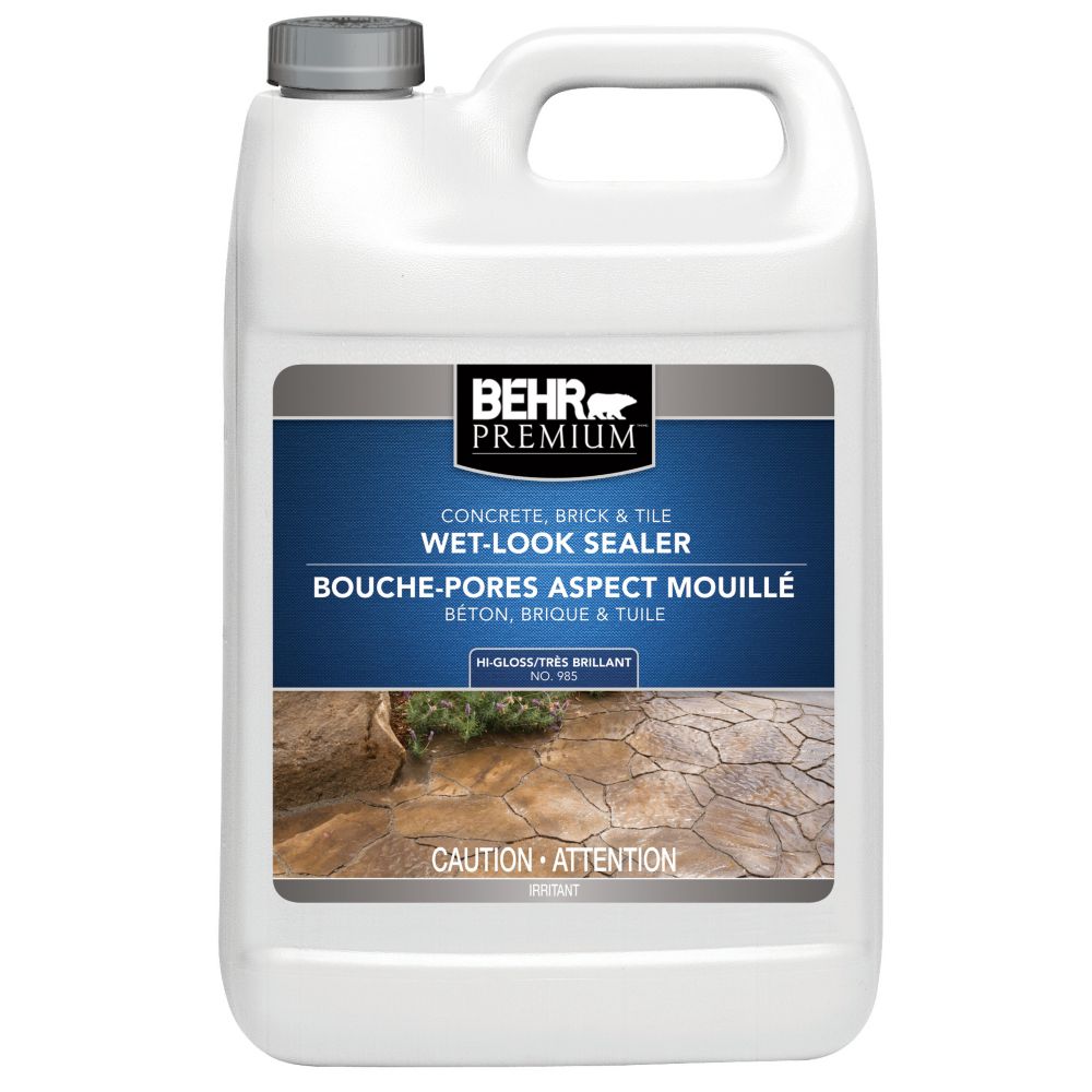 PREMIUM Concrete, Brick &amp; Tile WetLook Sealer, HighGloss