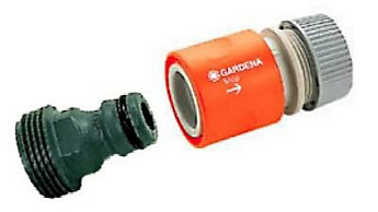 Gardena Clic 5 8 Inch Male End Repairer Connector Set The Home Drag Image To Explore
