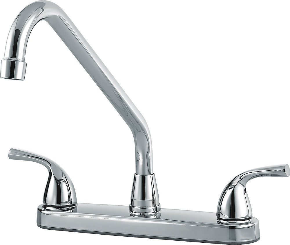Delta Robinet de cuisine à deux manettes Classic, chrome  Home Depot