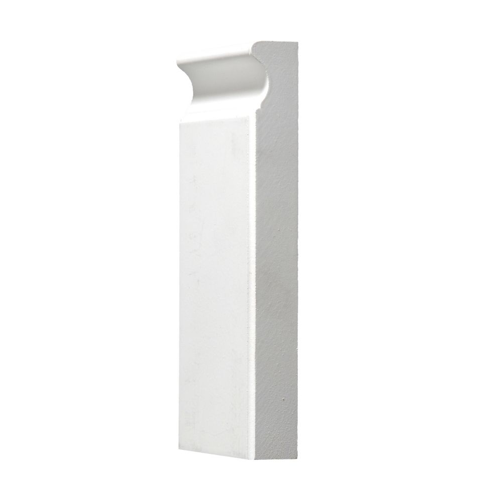 Alexandria Moulding Primed Plinth Block 1 In. x 33/4 In. x 8 Ft. The Home Depot Canada