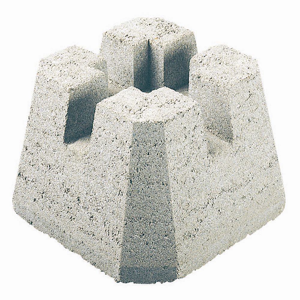 Decor Precast Bloc 4-Way Dek Block | Home Depot Canada