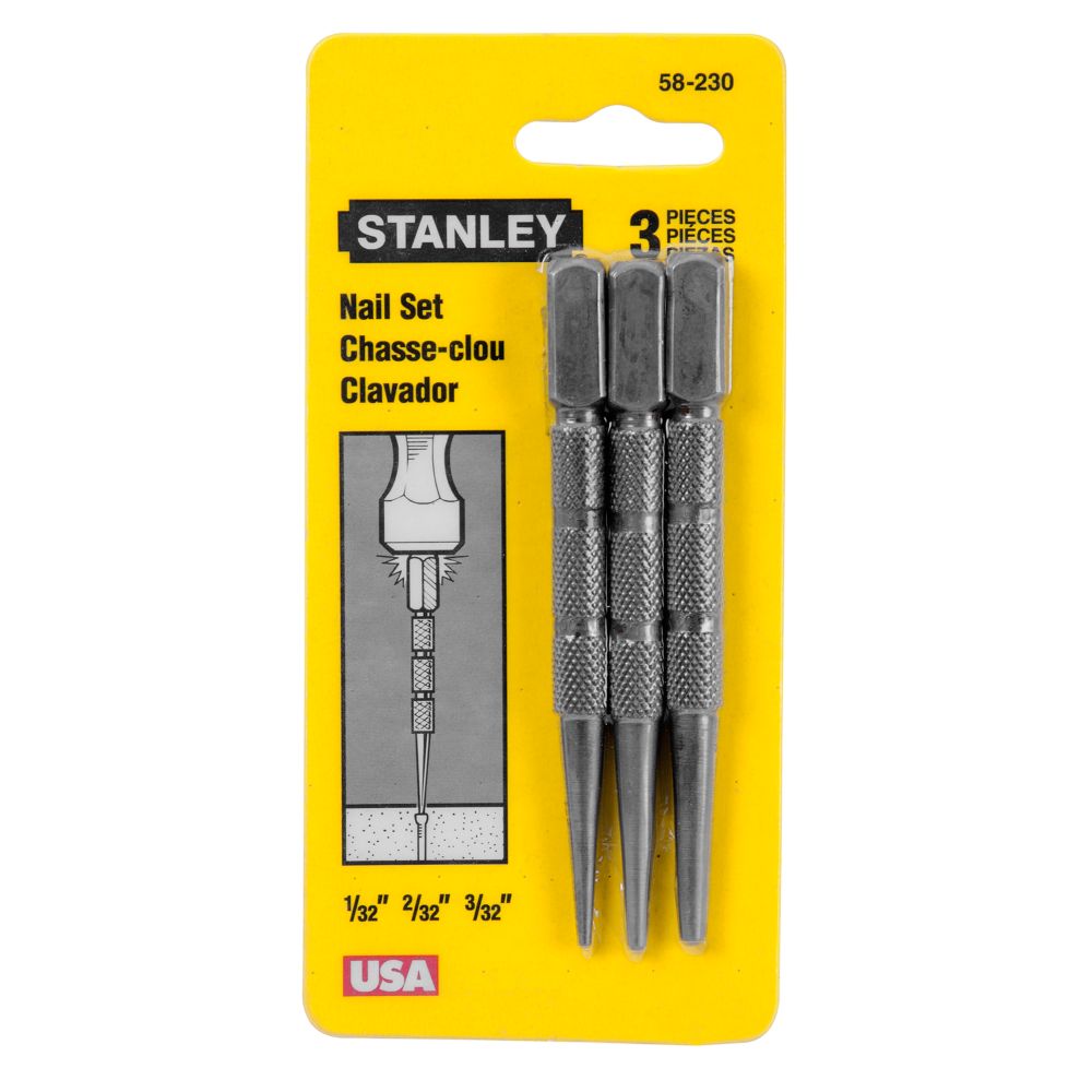 STANLEY 3 pc. NAIL SET The Home Depot Canada