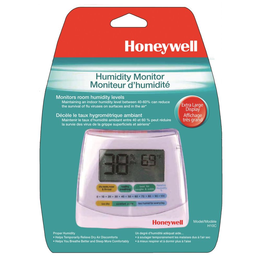 Enviracaire Digital Humidity / Temperature Indicator The Home Depot