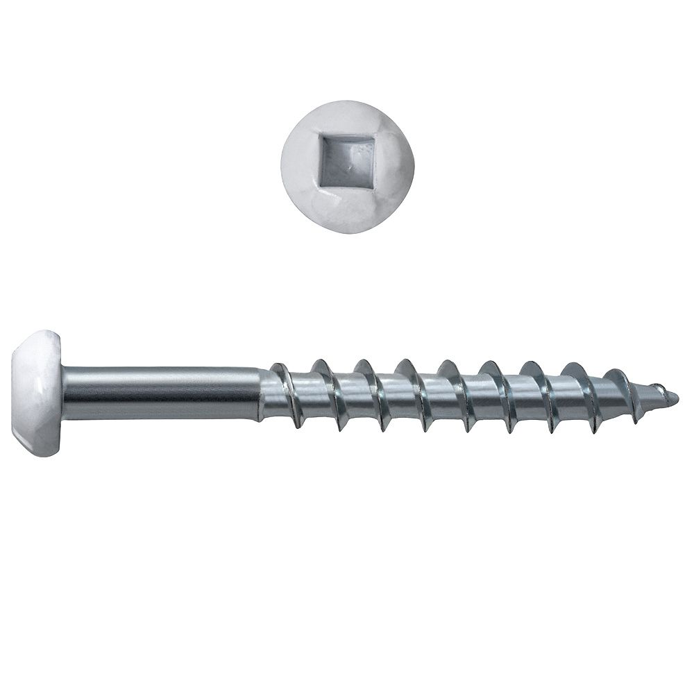 Paulin 8 x 11/2inch Round Head Square Drive Particle Board Screws in