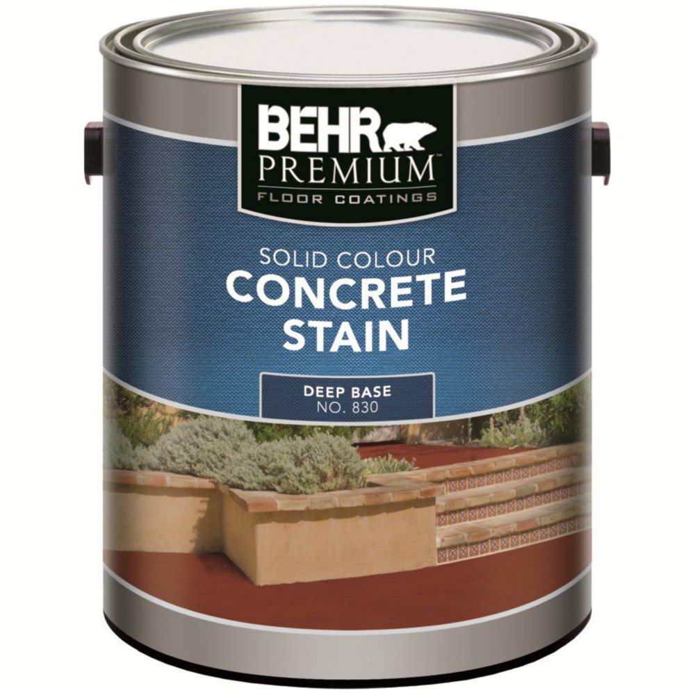 Behr BEHR PREMIUM FLOOR COATINGS Solid Colour Concrete Stain - Deep ...