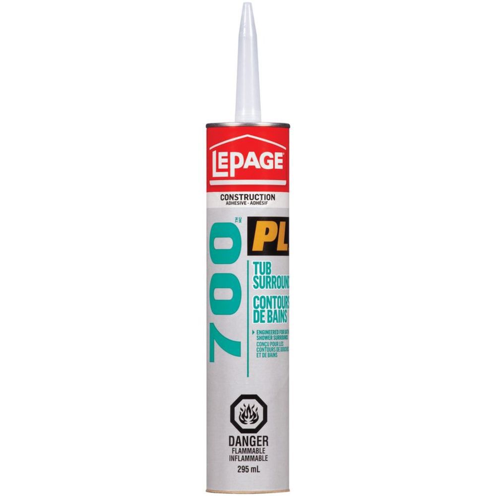 LePage PL 700 Tub Surround Adhesive 295mL The Home Depot Canada