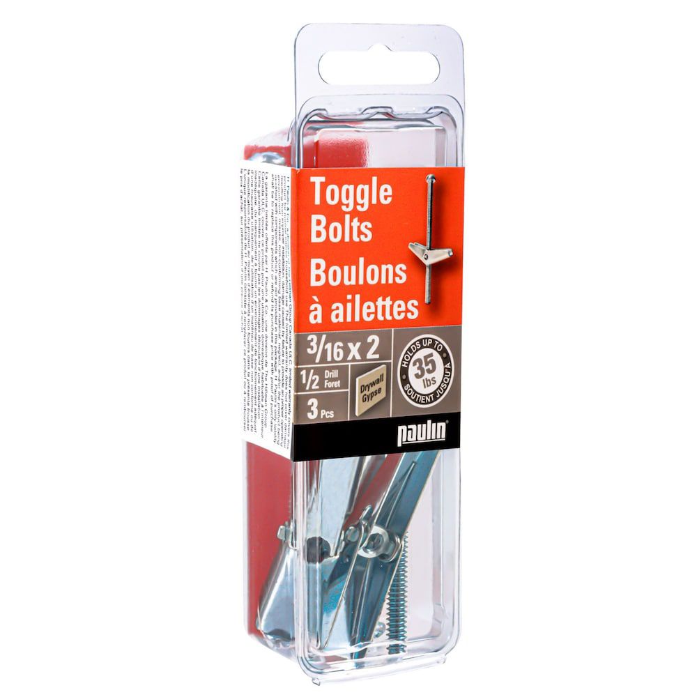 Paulin 3/16X2 Toggle Bolts 3Pcs The Home Depot Canada