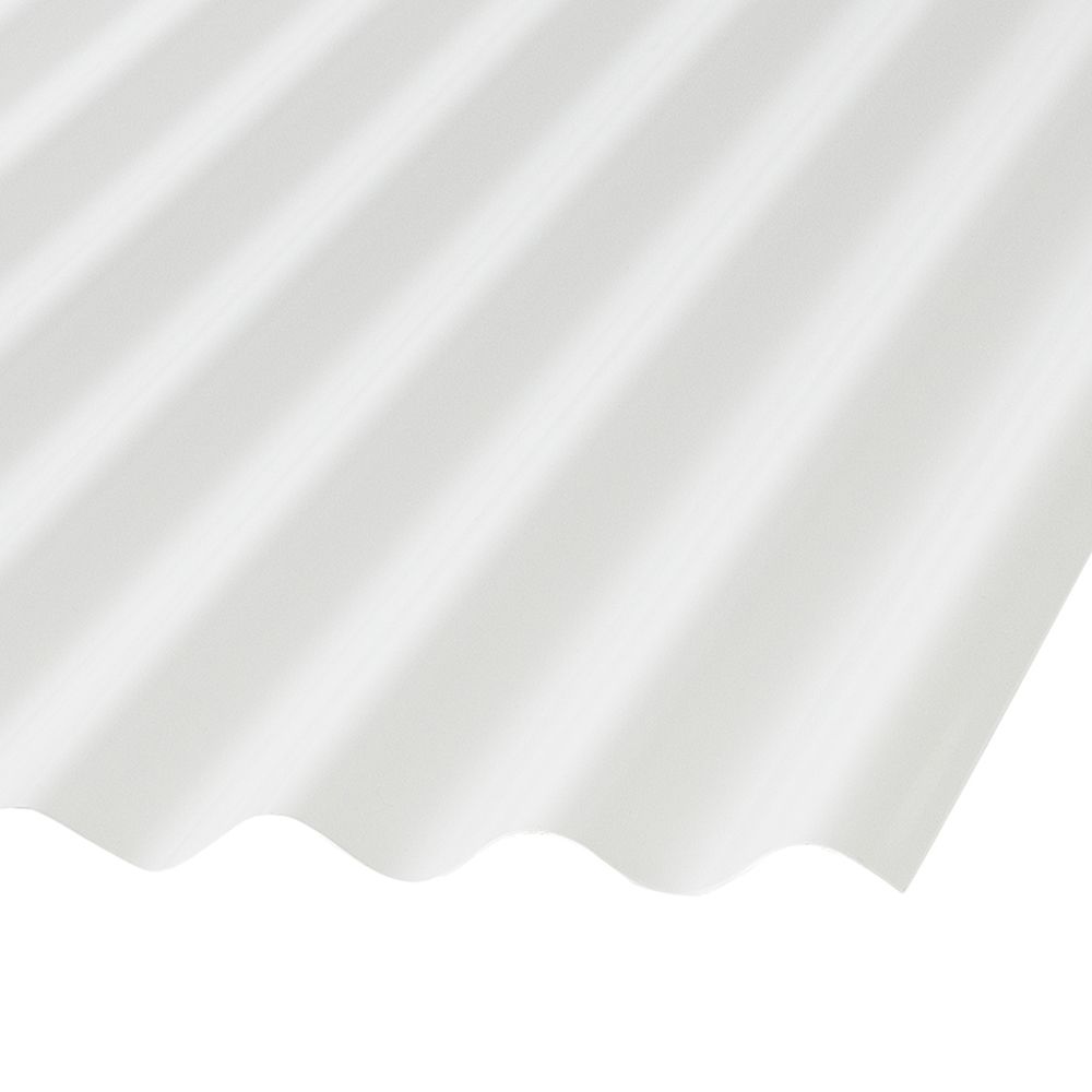 Panneau De Pvc Ondulé Palruf 8 Pi Clair
