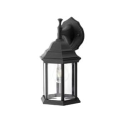 outdoor lantern light hampton glass bay bevelled clear 100w led lighting solar exterior depot canada integrated energy water star