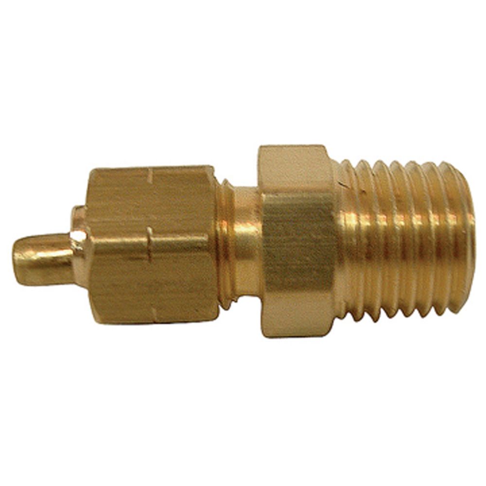 Watts Tube to Male Pipe Connector with Brass Insert (3/8 x 1/2) The