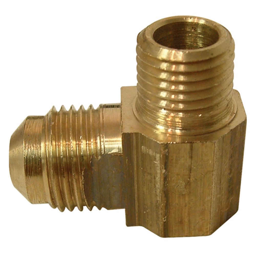 Watts Brass Flare to Male Pipe Elbow (1/2 x 1/2) | The Home Depot Canada