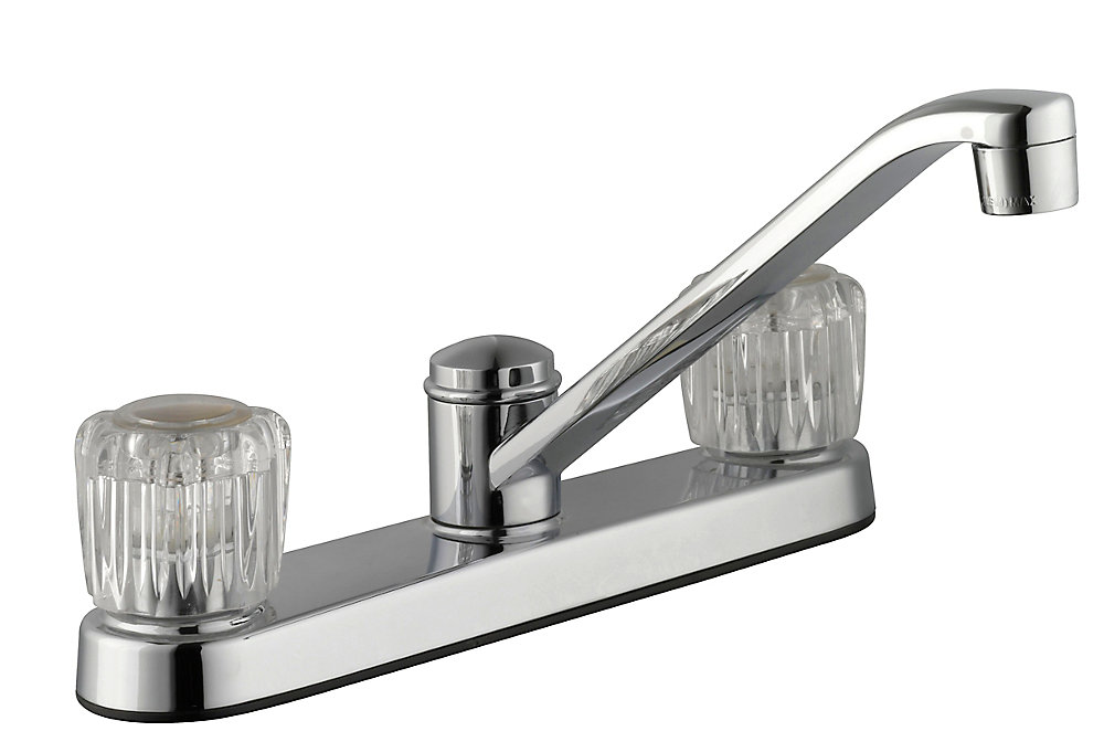 GLACIER BAY 2 Handle Kitchen Faucet - Chrome | The Home Depot Canada