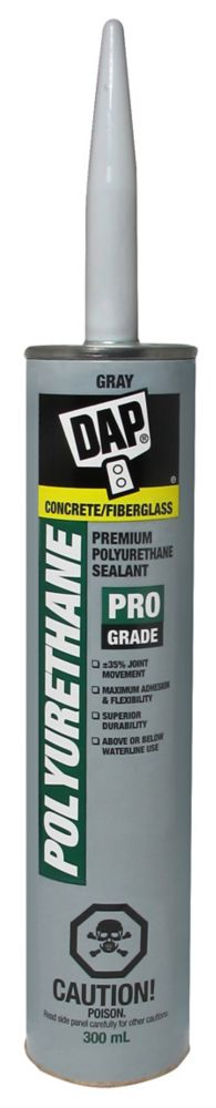 300ML, Slate Gray, Polyurethane Waterproof Concrete Sealant DAP