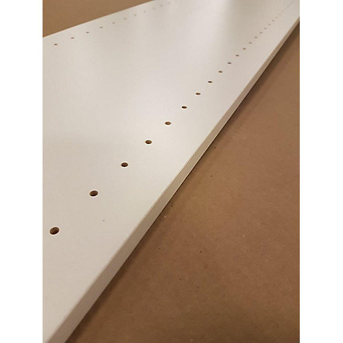 THD Melamine white drilled board 5/8 Inch x 12 Inch x 96 Inch ...