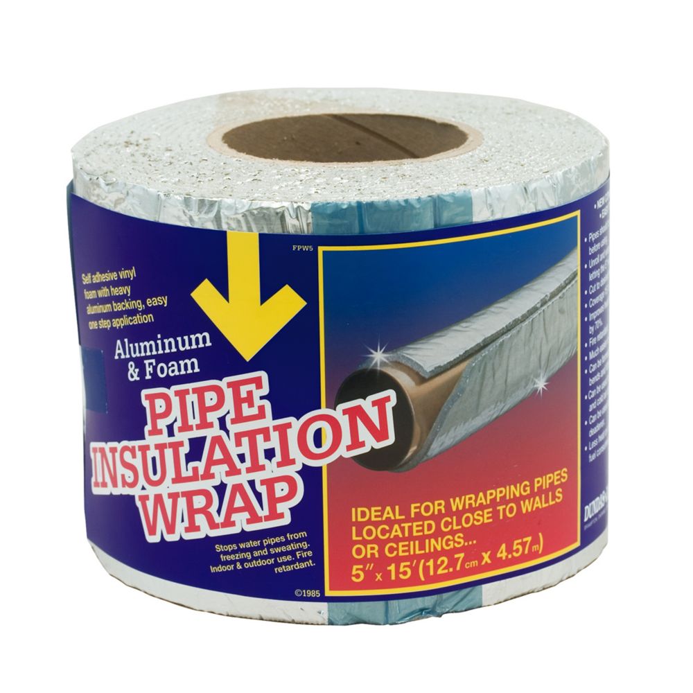 Dundas Jafine Foam Pipe And Duct Wrap 5 inchX15 foot The Home Depot