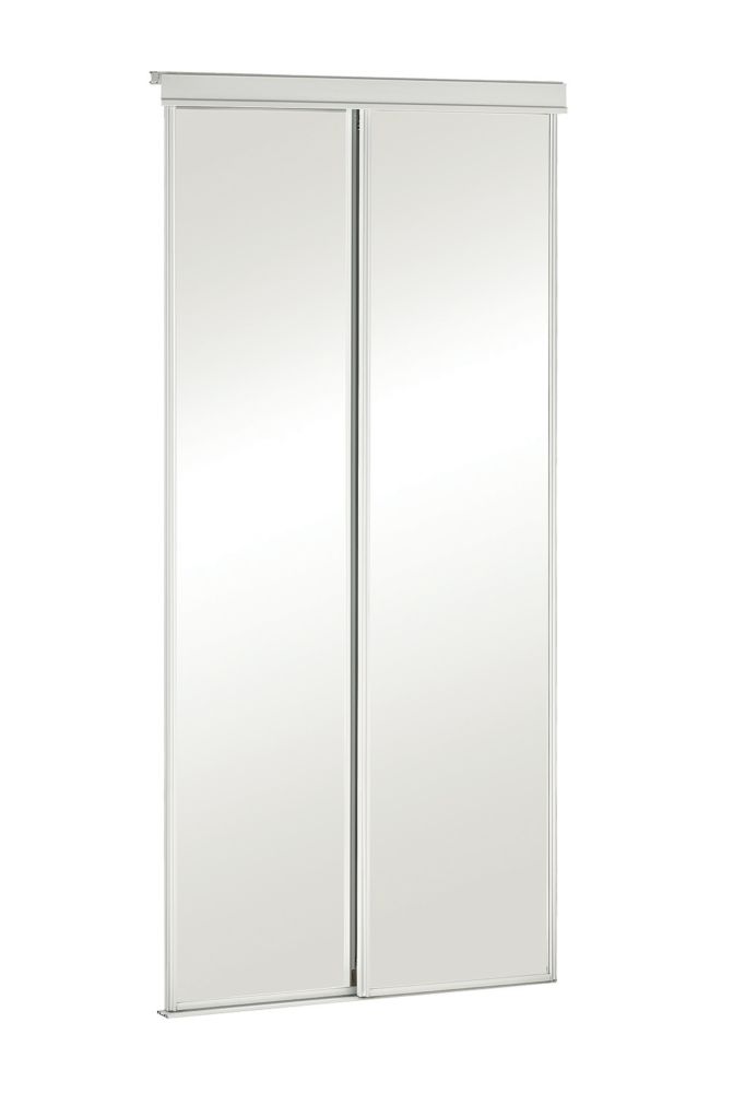 72 Inch Mirrored Sliding Door