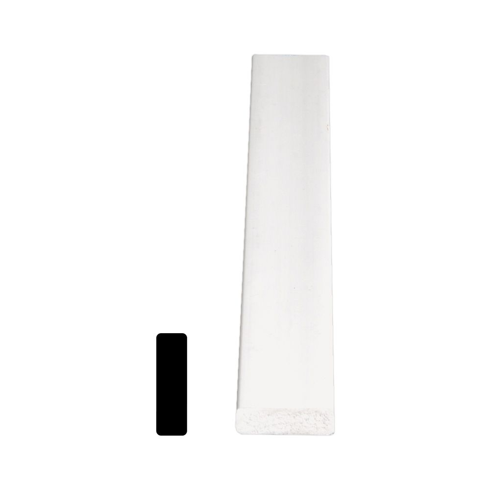 Alexandria Moulding PVC Door Stop 3/8 In. x 11/4 In. x 7 Ft. The