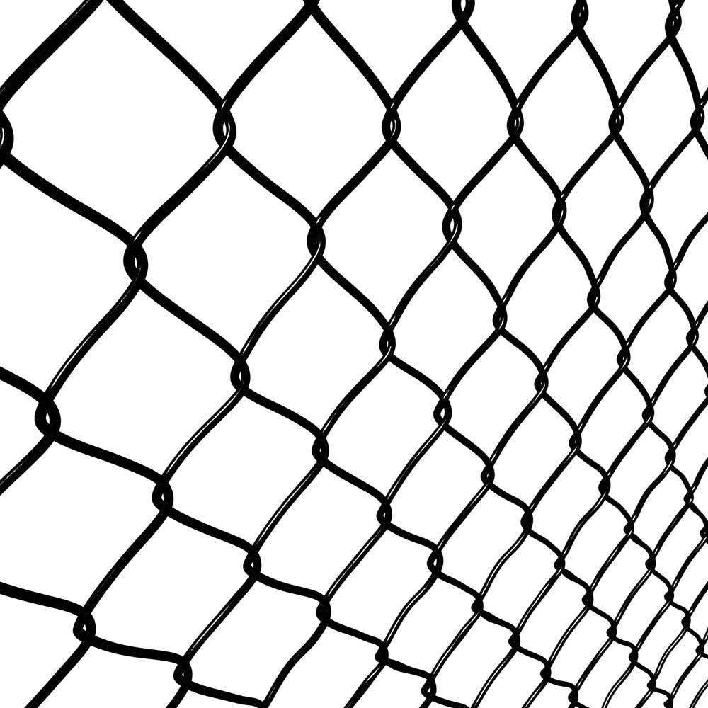 1-1/2 Inch x 60 Inch x 50 Feet Black Chain Link Fence Mesh